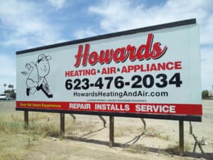 Howards Heating and Air billboard