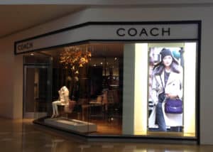 Coach retail graphics store decor